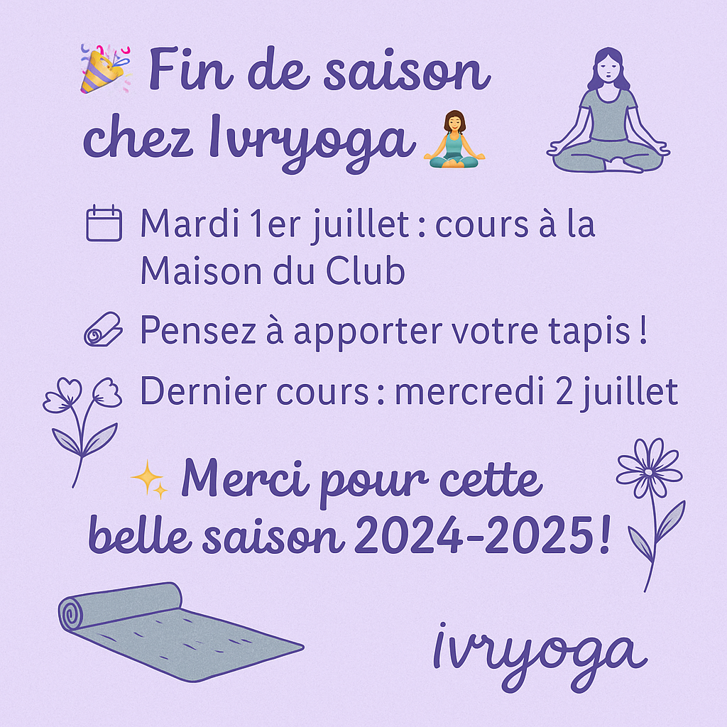 Fin de la saison 2024-2025